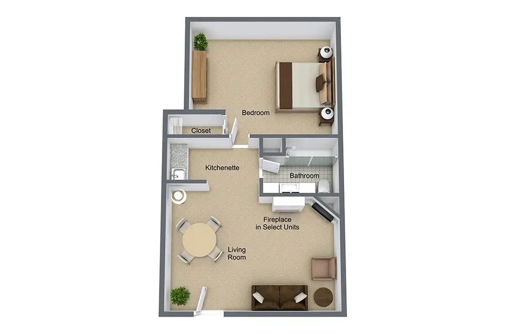 One Bedroom One Bedroom