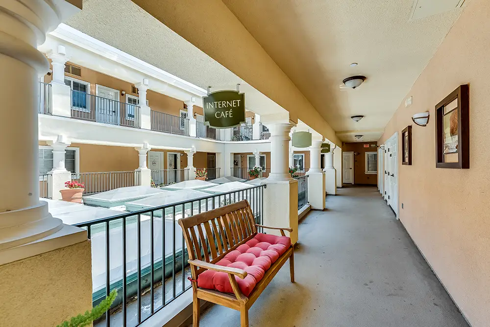Dining area of an apartment at Healdsburg